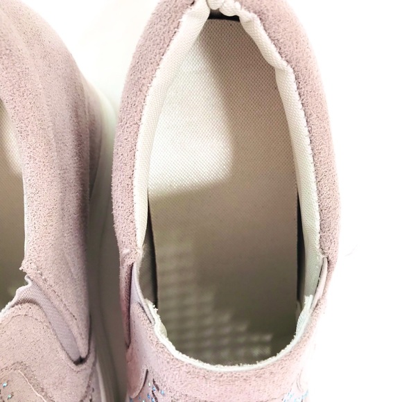 Women's Hidden Wedge Slip On Sneaker Shoes w/Rhinestones.  EU Sz 40 US Sz 9 NWOT - Picture 12 of 16